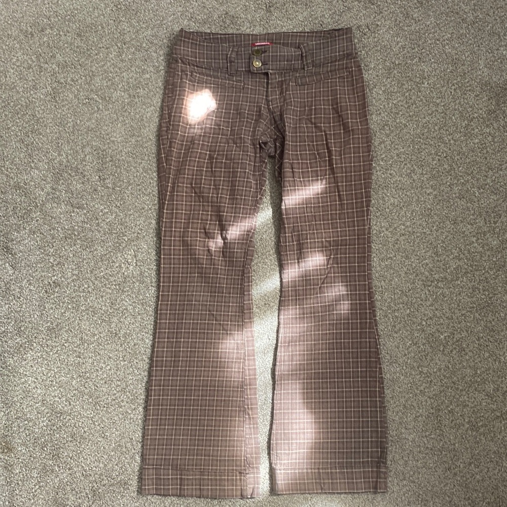 Union Bay Plaid Flare Pants 30in Size 9